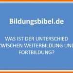 Wunderbar 7 Unterschied fortbildung Weiterbildung