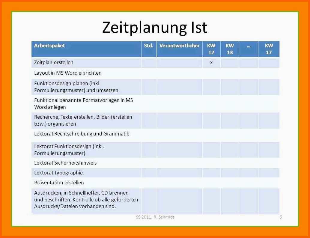 Wunderbar 8 Zeitplan Erstellen Word