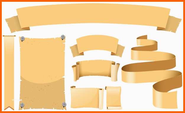 Wunderbar Banner Vorlage In Mittelalterlichen Stil Illustration