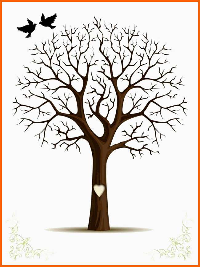 Wunderbar Baum Vorlage Zum Ausdrucken Baum Hochzeit Vorlage Besten
