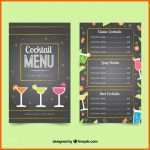 Wunderbar Dunkle Cocktailkarte Vorlage