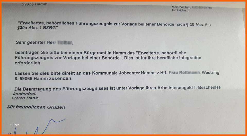 Wunderbar Empfänger Von Hartz Iv soll Führungszeugnis Beim Jobcenter