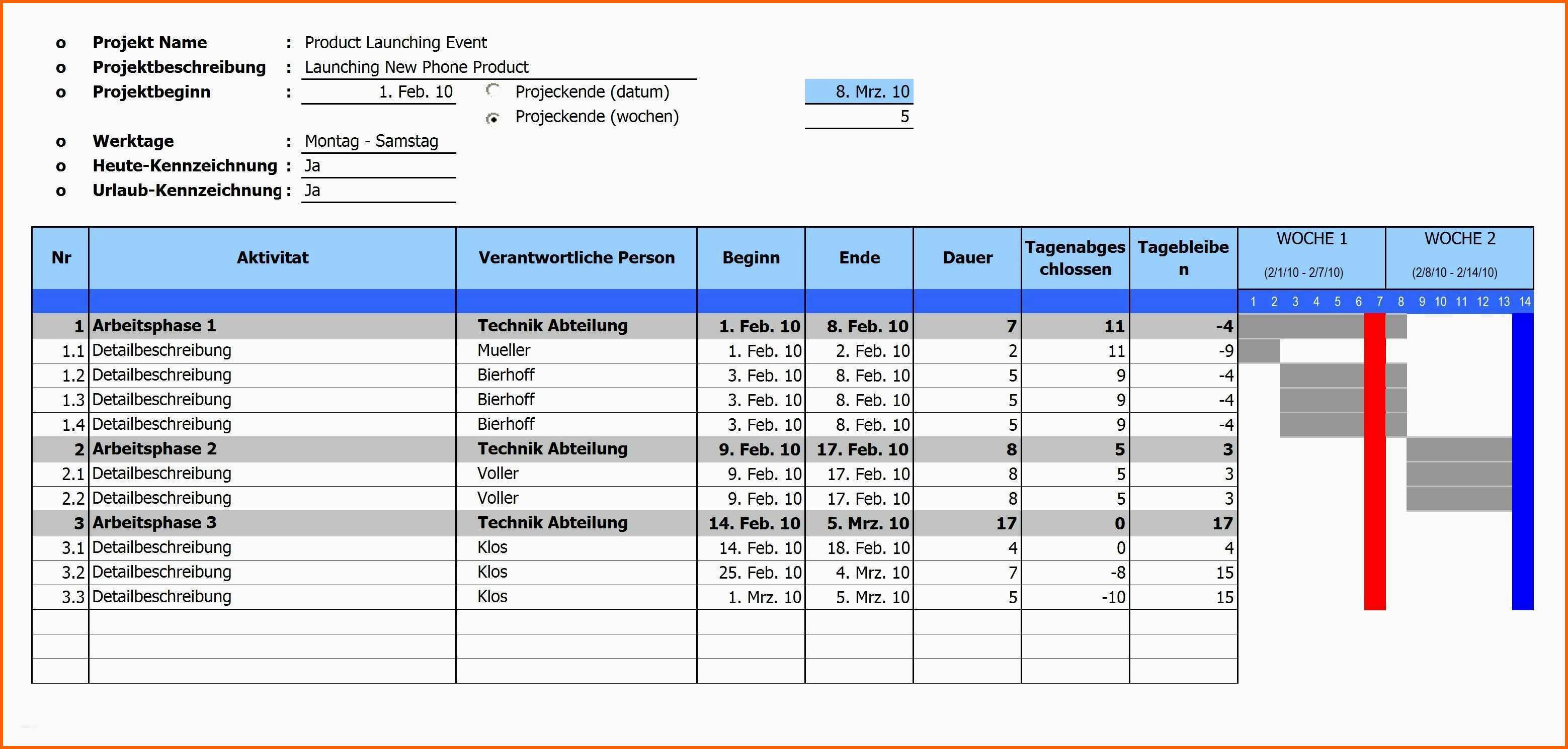 Wunderbar Gantt Chart Excel Vorlage Genial Gantt Diagramm Excel 2010
