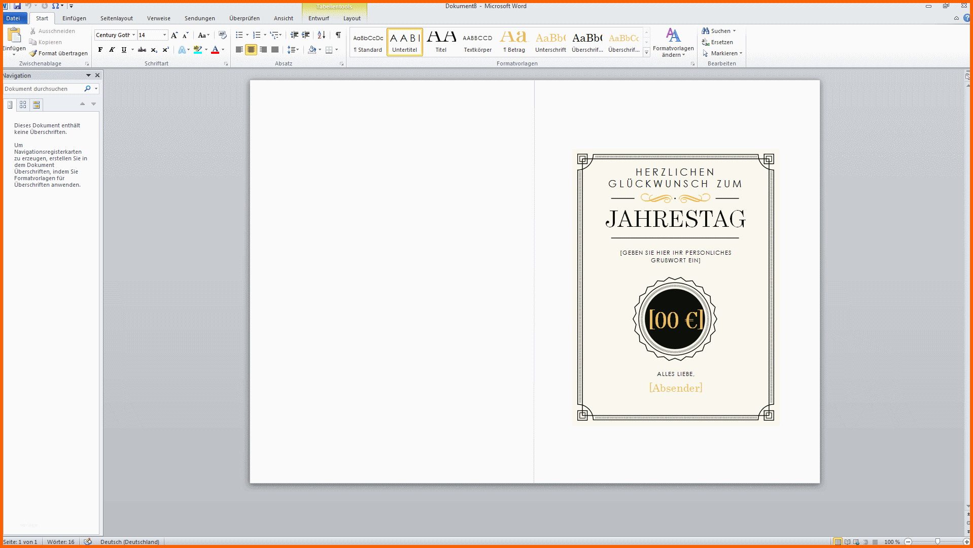 Wunderbar Gutschein Vorlage Word Download