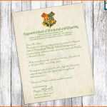Wunderbar Hogwarts Annahme Brief Einladung Personalisierte Harry