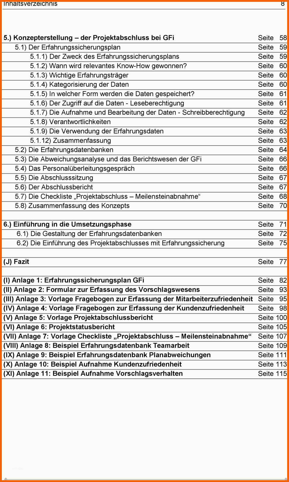 Wunderbar Lessons Learned Konzepterstellung Für Einen