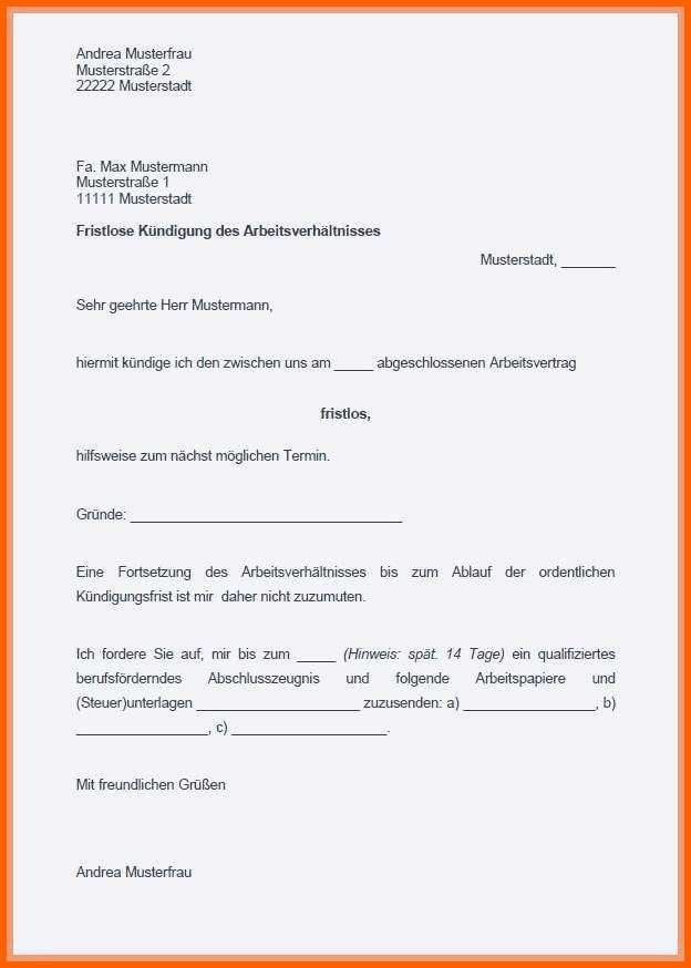 Wunderbar Musterbrief Kündigung Handyvertrag Die Erstaunliche