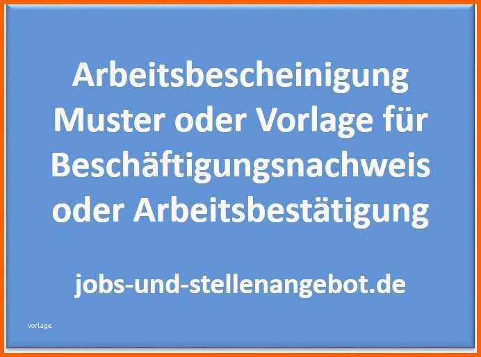 Wunderbar Neues Arbeitsbescheinigung Muster Vorlage Zum Download