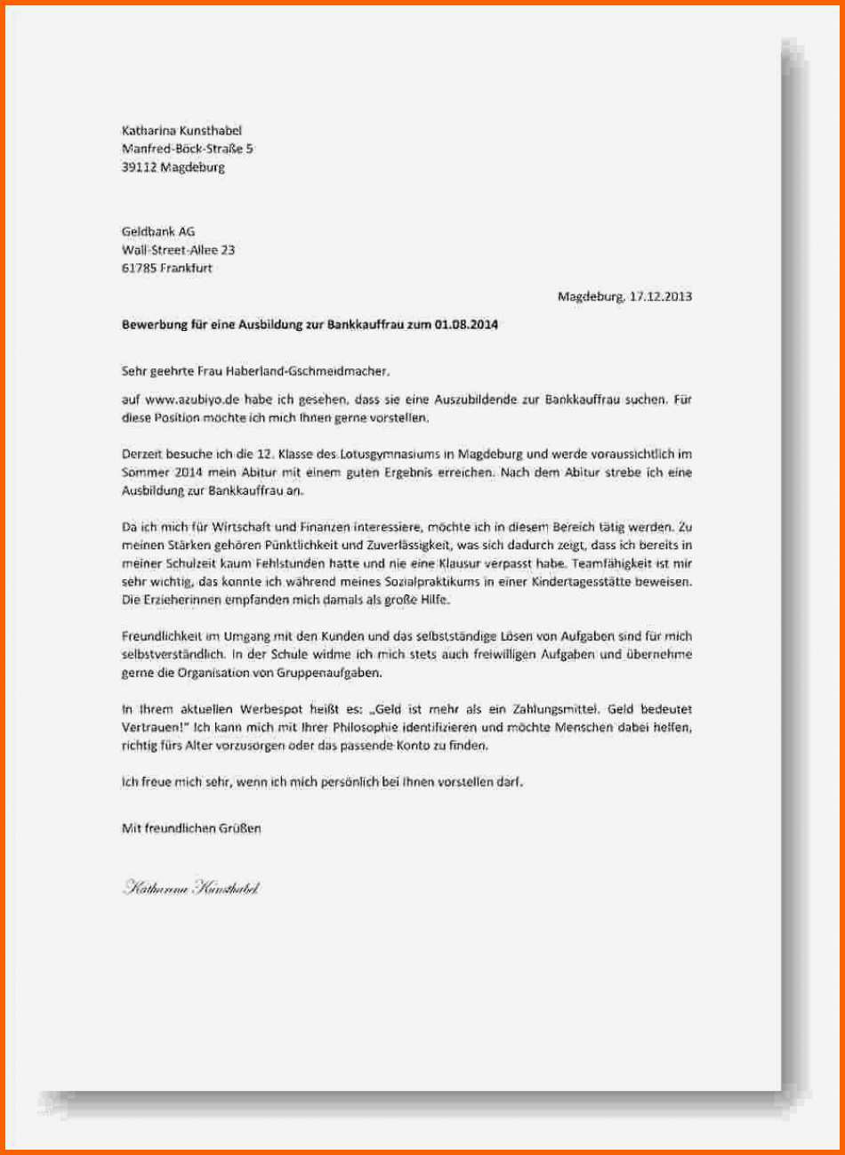 Wunderbar Neueste Bewerbungsschreiben Ausbildung