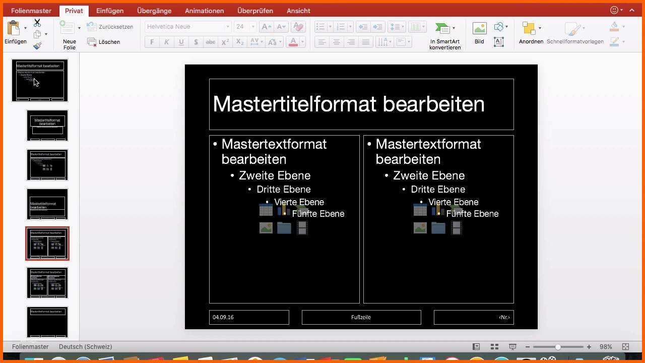 Wunderbar Powerpoint 2016 Mac 61 Folienmaster Bearbeiten Vorlage