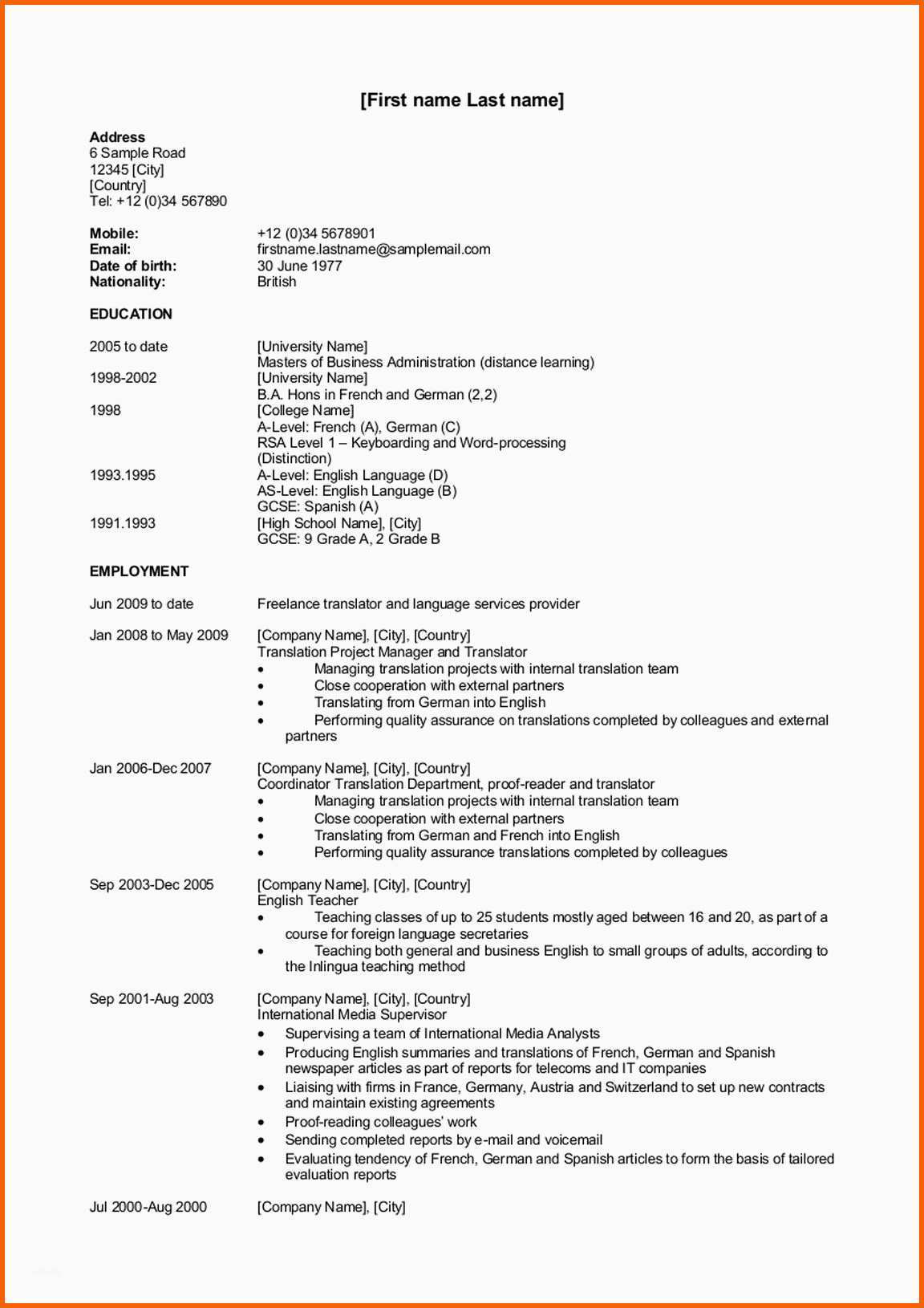 Wunderbar "resume" "curriculum Vitae" Oder Stinknormaler Lebenslauf
