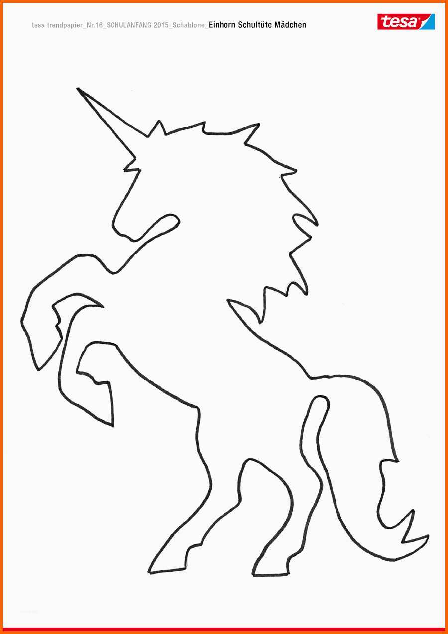Wunderbar Schultüte Mit Einhorn Basteln