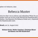 Wunderbar todesanzeigen Vorlagen