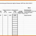 Wunderbar Vorlage Zur Dokumentation Der Täglichen Arbeitszeit 2017