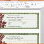 Wunderbar Word Geschenkgutscheine Erstellen