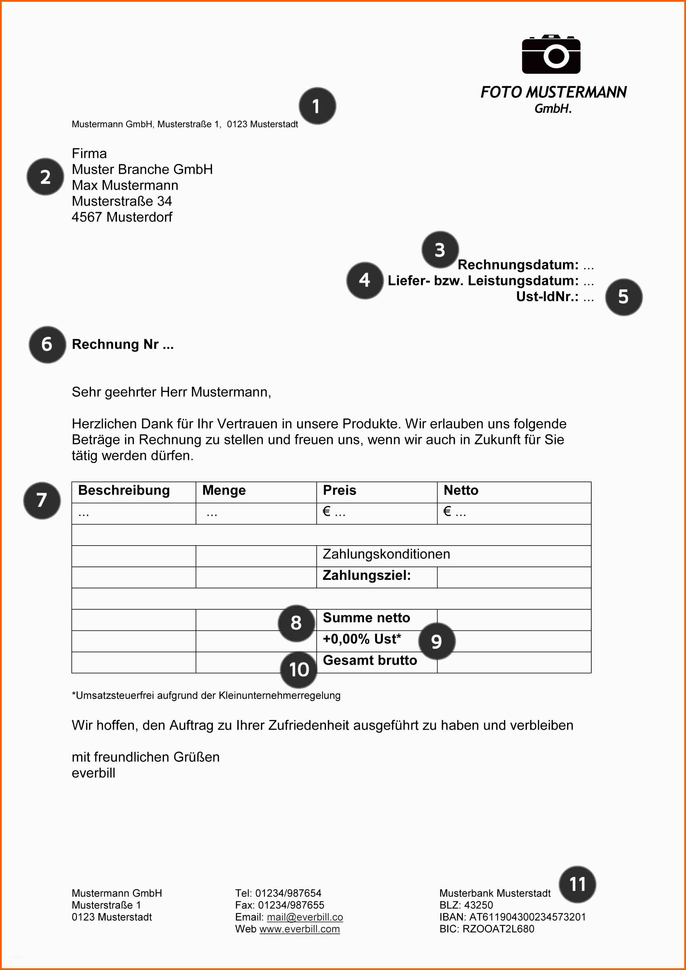Wunderschönen 11 Kostenvoranschlag Vorlage