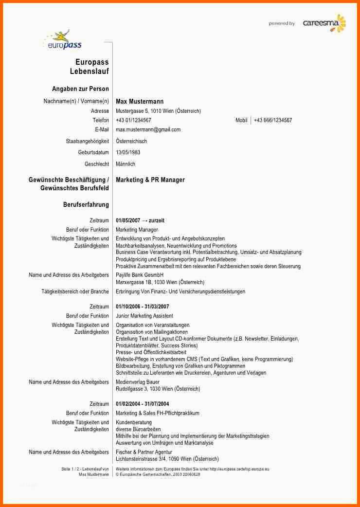 Wunderschönen 14 Englischer Cv Vorlage
