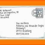 Wunderschönen 7 Briefumschlag Adresse