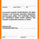 Wunderschönen 9 Transportauftrag Vorlage