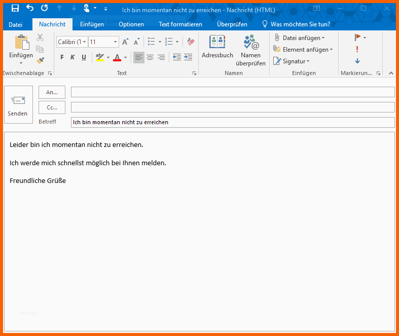 Wunderschönen Abwesenheitsnotiz In Outlook 2016 Ohne Exchange Server