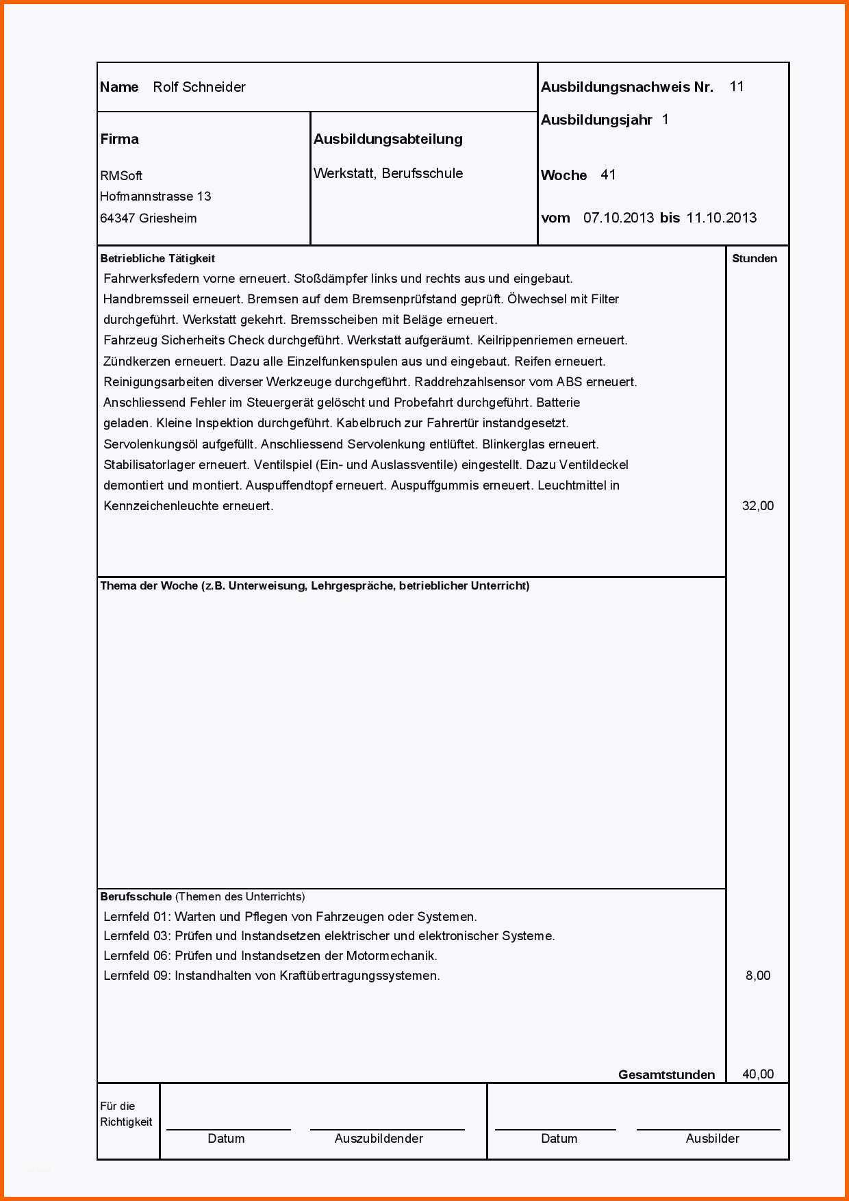 Wunderschönen Besten Der Deckblatt Berichtsheft