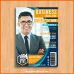 Wunderschönen Business Magazin Cover Vorlage Mit Foto
