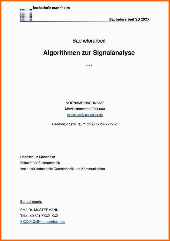 Wunderschönen Deckblatt Hausarbeit Vorlage Schön Deckblatt Mit