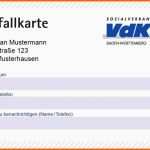 Wunderschönen Die Vdk Notfallkarte