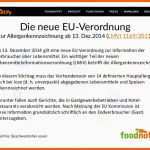 Wunderschönen Foodnotify