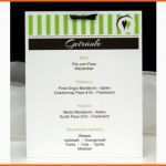 Wunderschönen Getränkekarte "liebeszauber" Grün &amp; Braun Printandcopybox