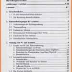Wunderschönen Inhaltsverzeichnis