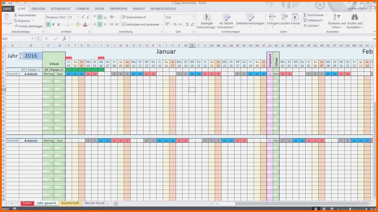Wunderschönen Kapazitätsplanung Mitarbeiter Excel Vorlage Best