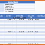 Wunderschönen Kostenlose Excel Inventar Vorlagen