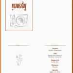 Wunderschönen Menükarte Hochzeit Vorlage Word – Vorlagen Komplett