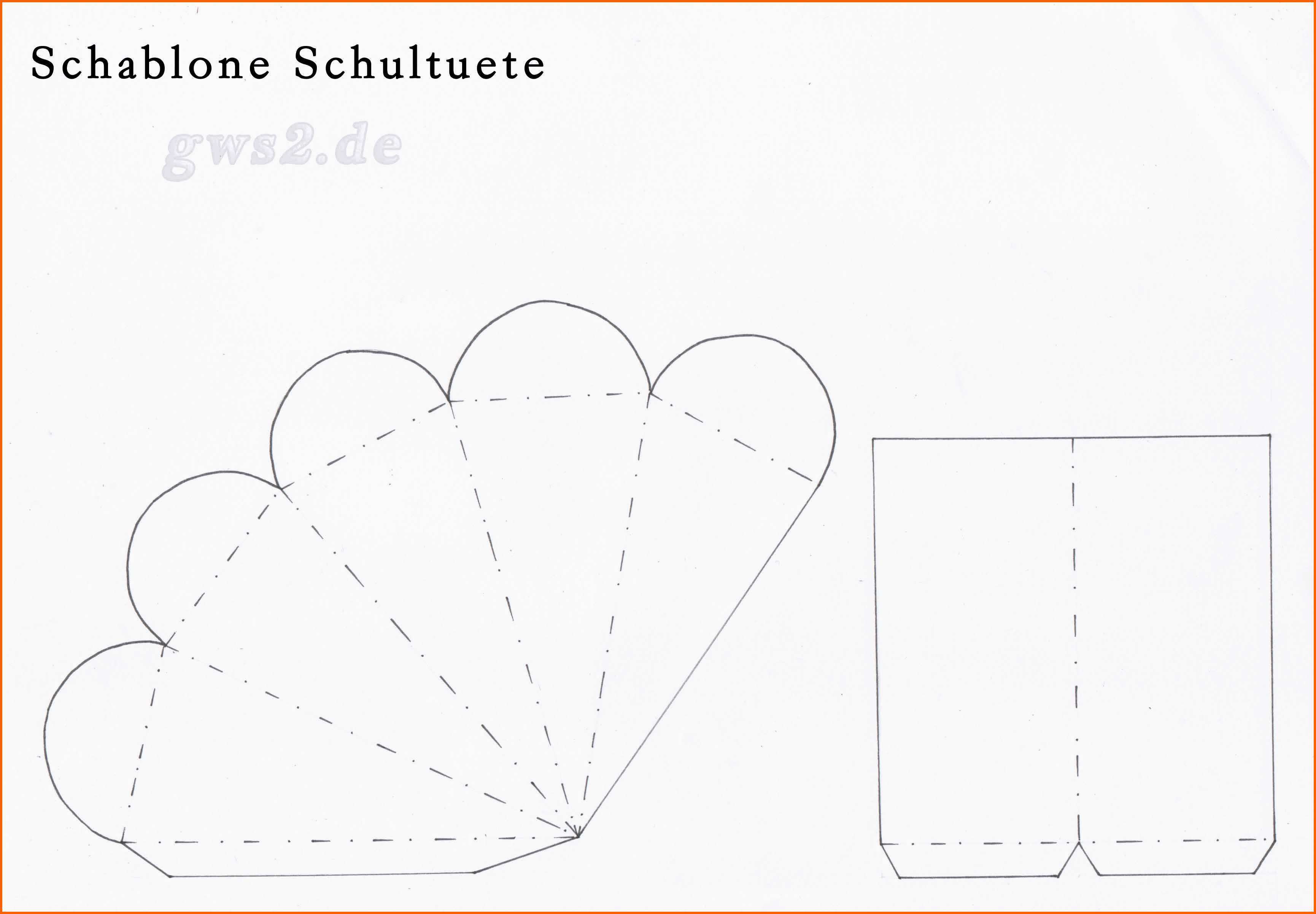Wunderschönen Mini Schultüte Vorlage Inspiration Schultüte Mit