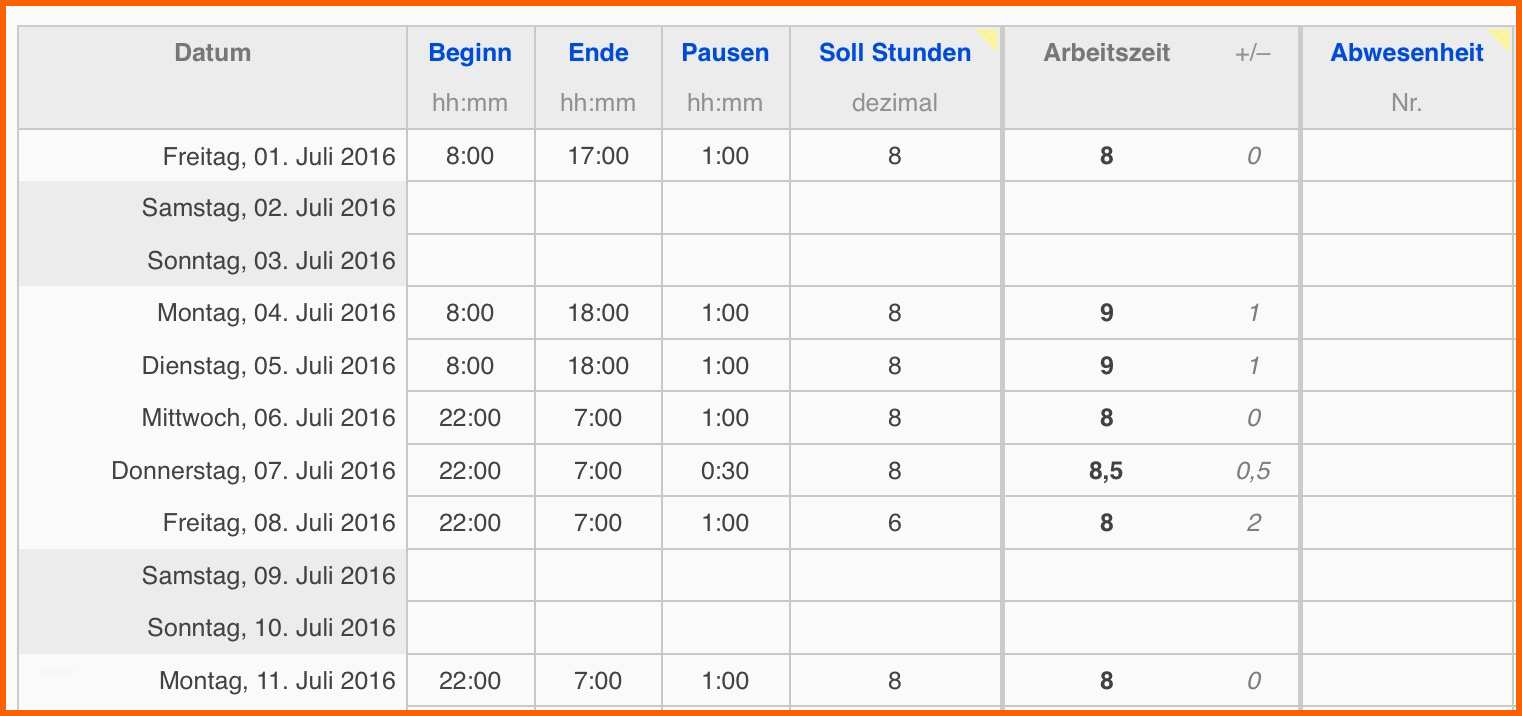 Wunderschönen Numbers Vorlage Zeiterfassung Arbeitszeit 2016 1 Wunderschönen Numbers Vorlage Zeiterfassung Arbeitszeit 2016
