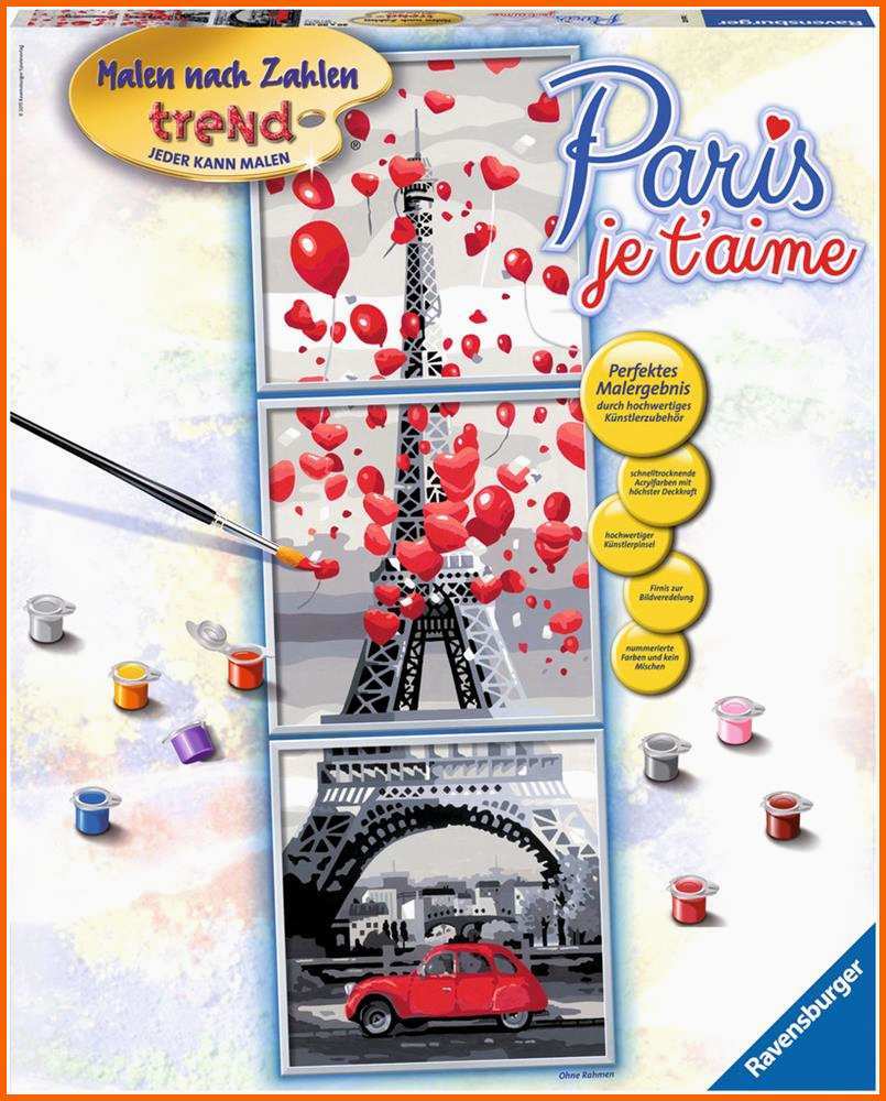 Wunderschönen Ravensburger Malen Nach Zahlen Paris Je T Aime