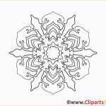 Wunderschönen Schneeflocke Muster Mandala Vorlage Zum Drucken Und Malen