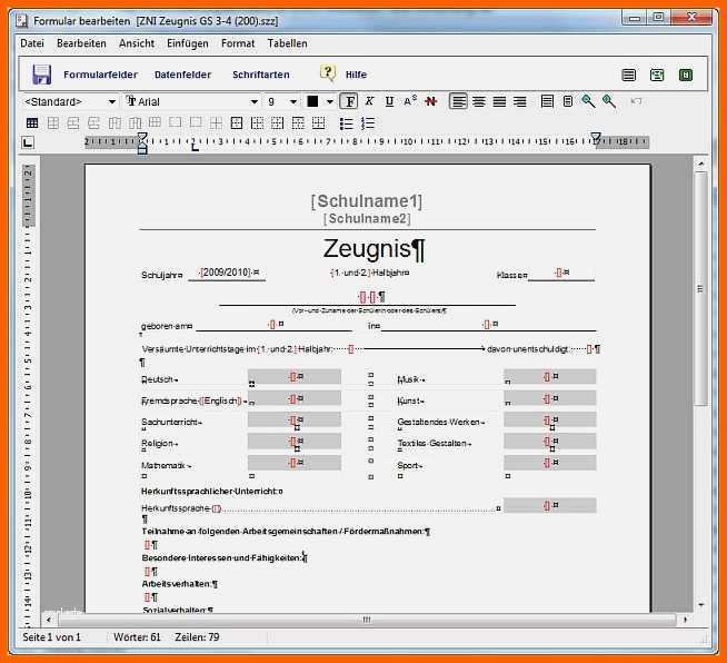 Wunderschönen Schulzeugnis Vorlage Word Gut 14 Zeugnis