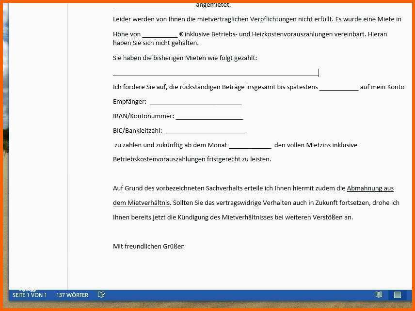 Wunderschönen Selbstauskunft Mieter Muster Zum Download