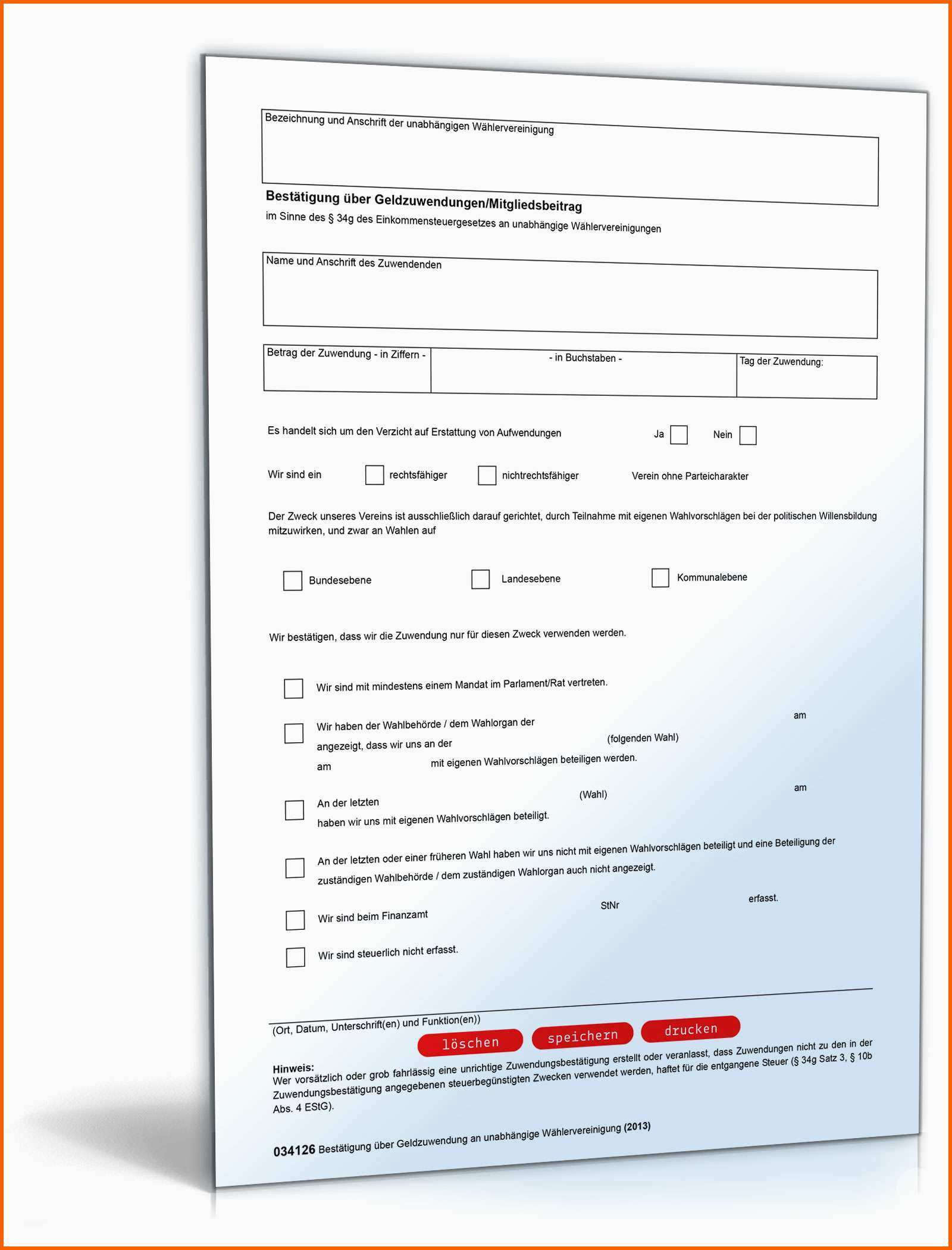 Wunderschönen Spendenbescheinigung Vorlage Finanzamt Beste Ziemlich