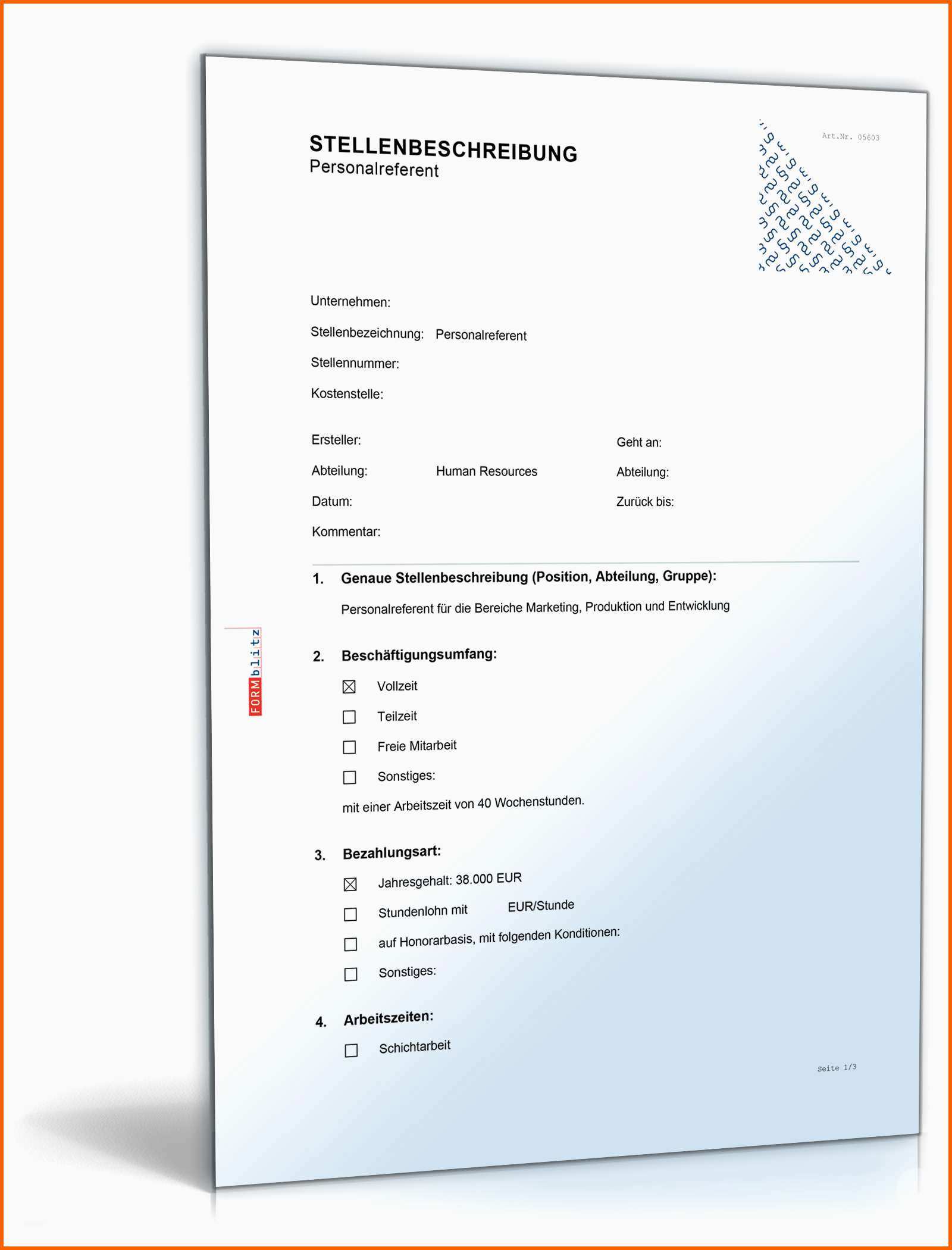 Wunderschönen Stellenbeschreibung Personalreferent