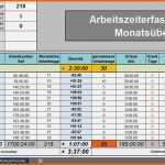 Wunderschönen Vorlage Arbeitszeiterfassung Kostenlos