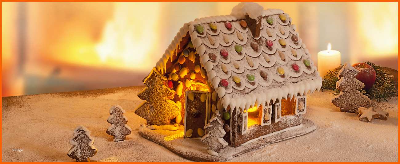 Wunderschönen Wir Backen Gemeinsam Ein Lebkuchenhaus